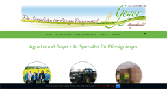 Desktop Screenshot of geyerduenger.de
